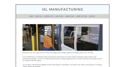 Desktop Screenshot of ixlmanufacturing.com.au